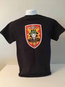 Tshirt, Black W/ SOA Red Shield logo on back no pocket
