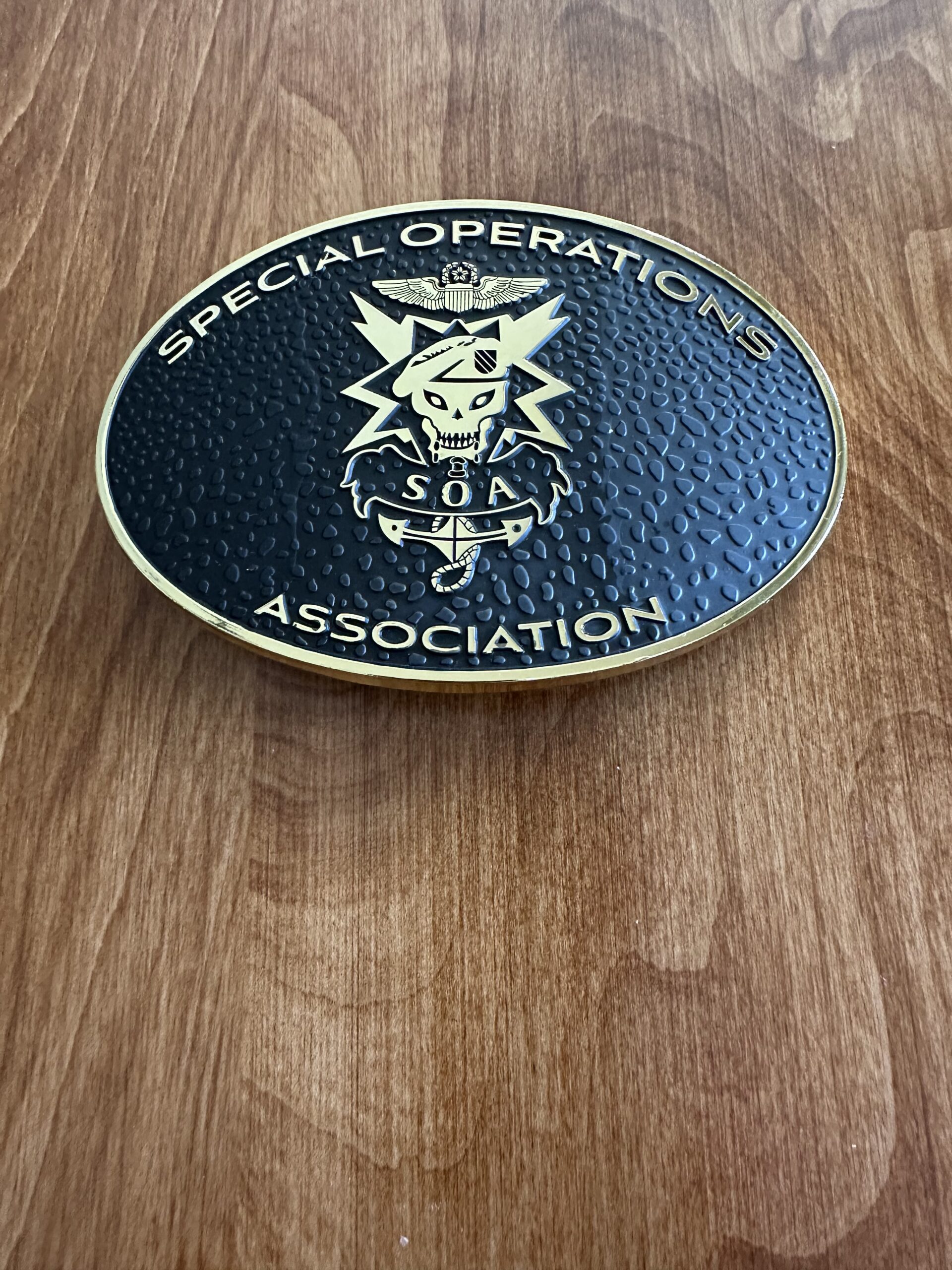 Black Brass Belt Buckle New addition raised skull