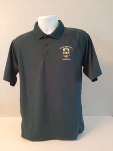 Polo Shirt, Dry fit W/SOA logo Embroidered-Green