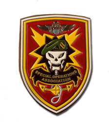 SOA Red Shield Logo, 3M stick on car badge