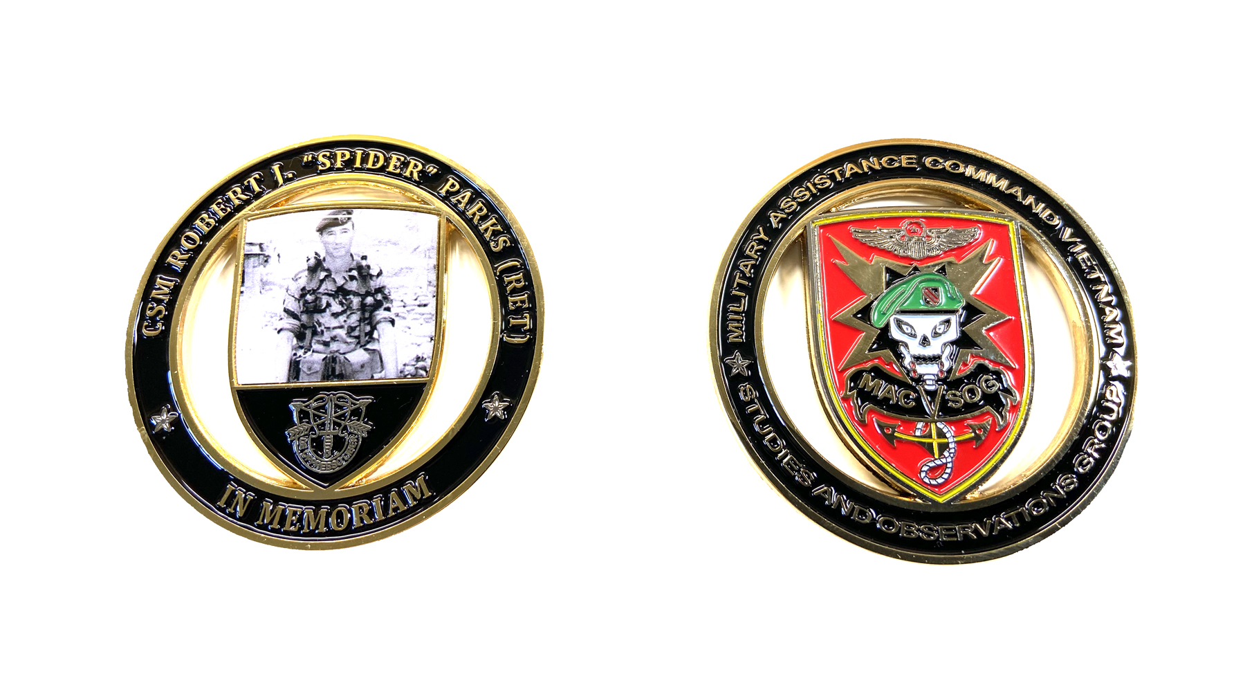 Spider Parks Memorial Coin