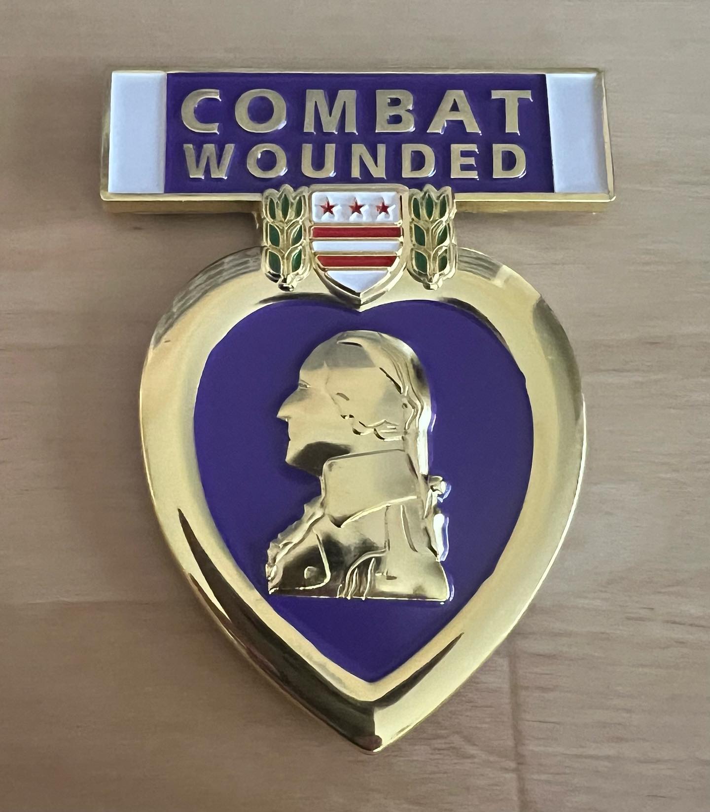 Purple Heart Car Badge