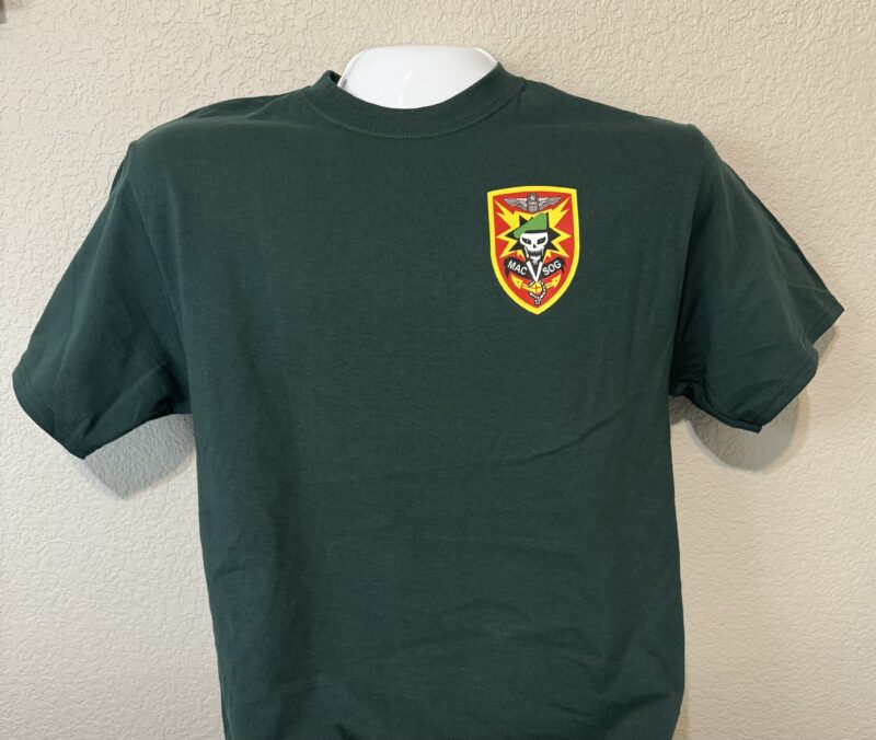 Tshirt, Green W/SOG Red Shield left chest WITH POCKET