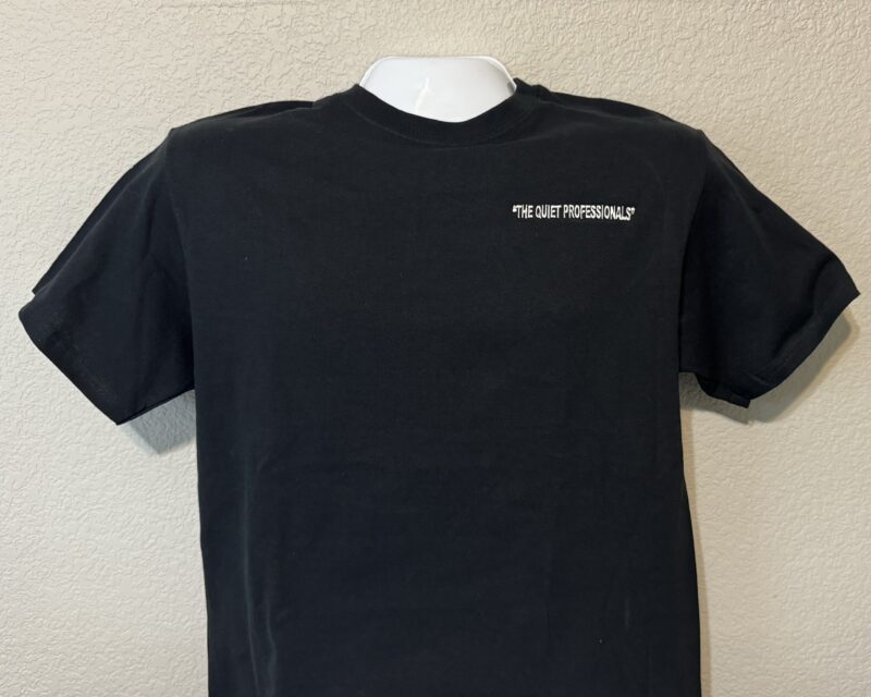 Tshirt, Black Quiet Professional no pocket