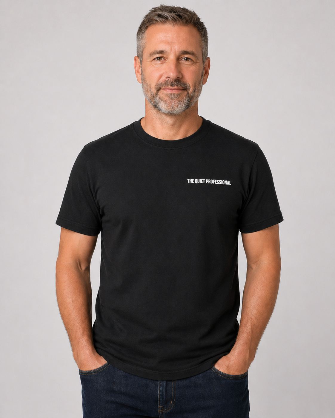 Tshirt, Black Quiet Professional POCKET