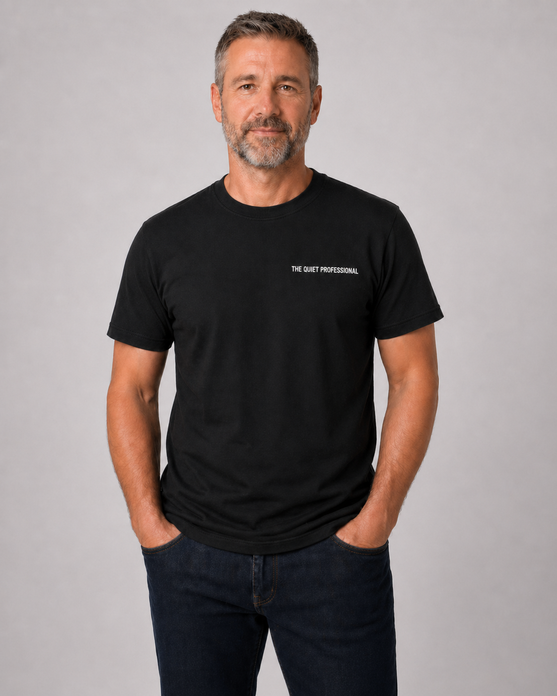 Tshirt, Black Quiet Professional no pocket