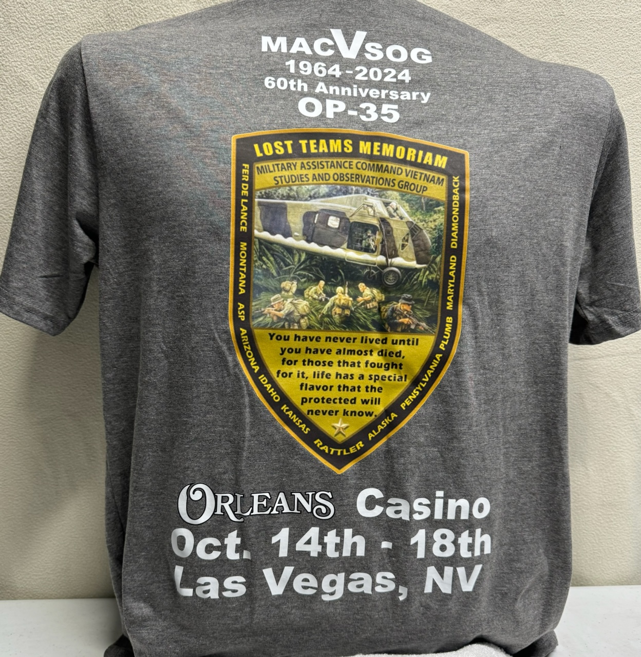 Tshirt, MACV-SOG 60th Anniversary