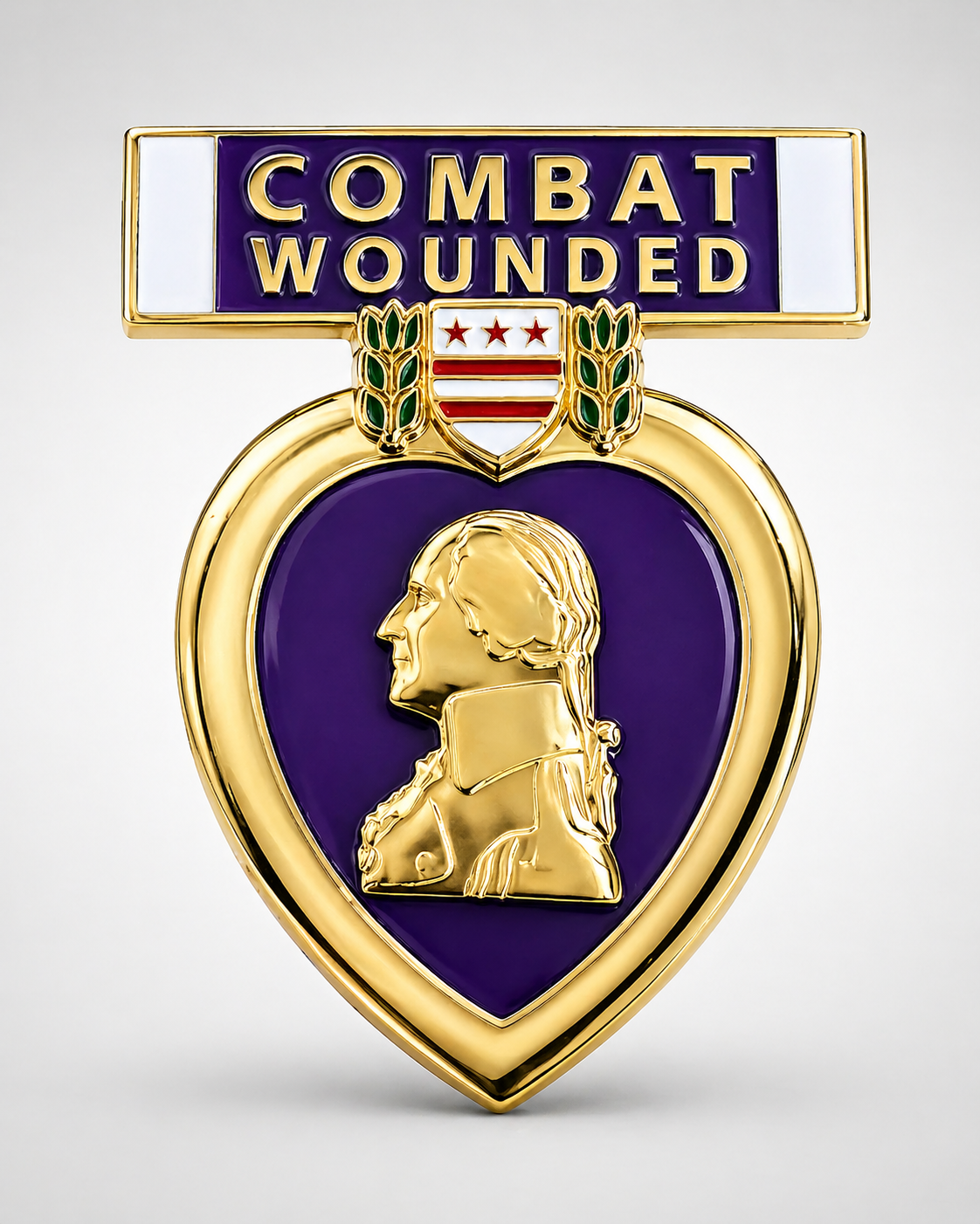 Purple Heart Car Badge